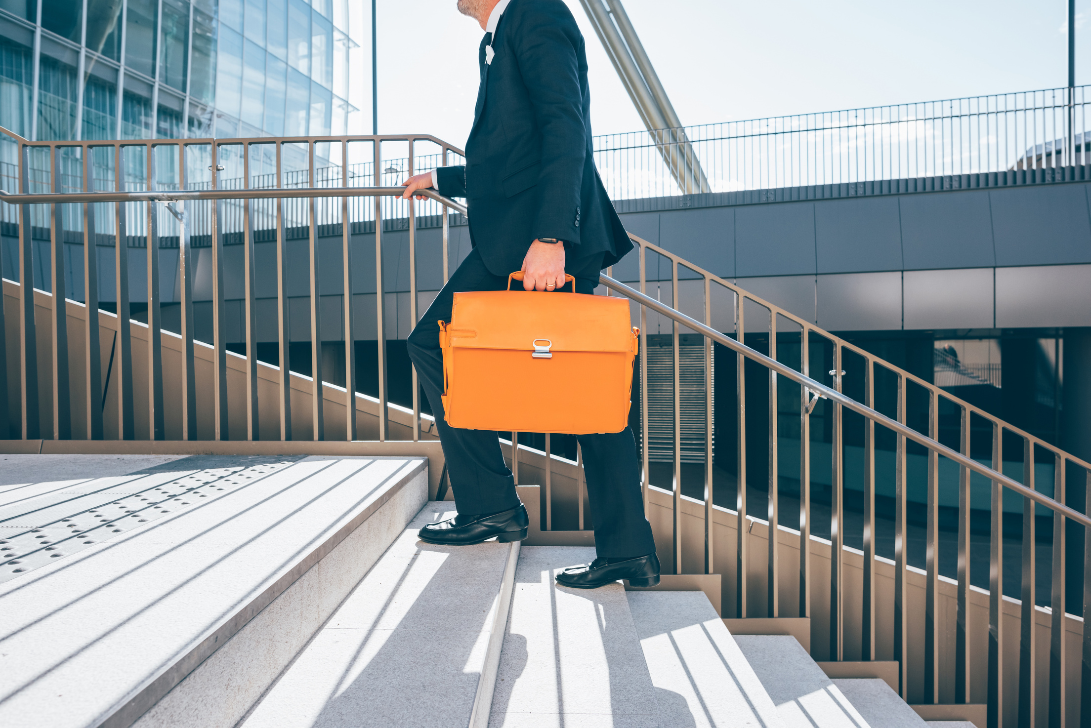 Business man walking